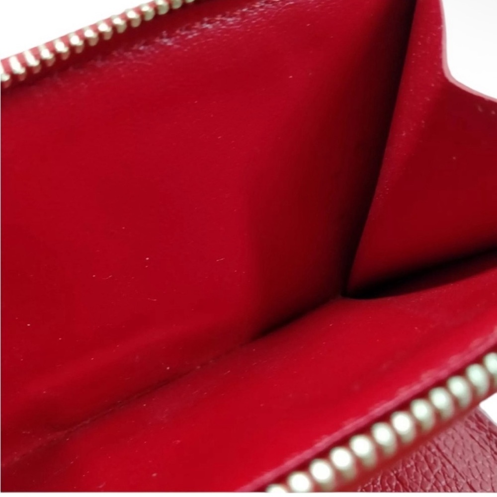 Louis Vuitton Red and Brown Monogram Wallet - Picture 4 of 9